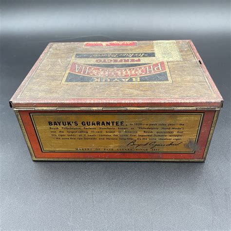 bayuk metal cigar box|Bayuk Cigar Box .